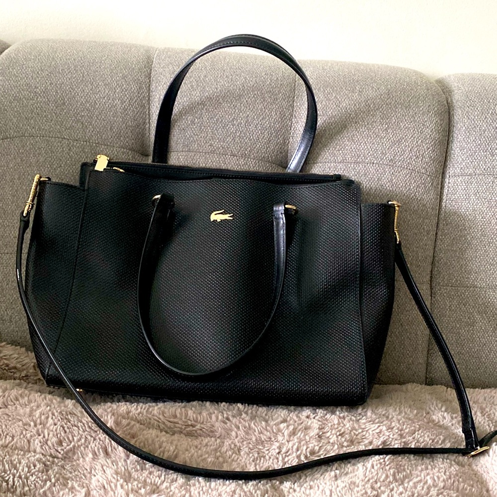 Lacoste Leather Bag (with a free gift while supplies last!)